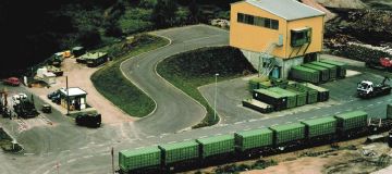 Waste Transfer station with railway transport, Germany